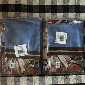 NWT 2 PCS Vera Bradley Soft Fringe Scarf in Madison Garden Blush